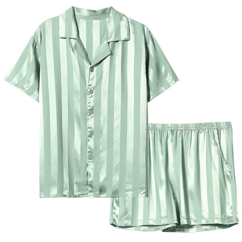 Niko Silk Couple Pyjama set