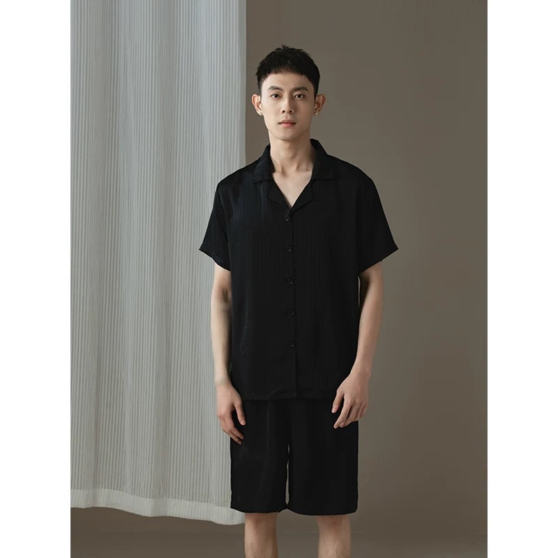 Niko Silk Couple Pyjama set