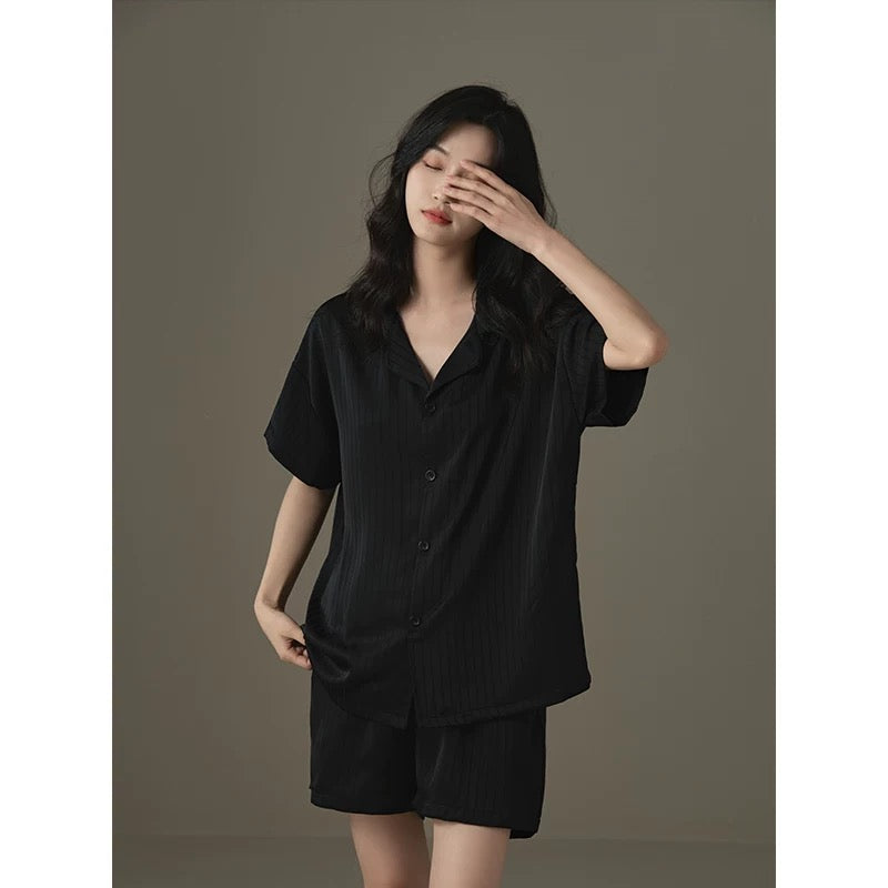 Niko Silk Couple Pyjama set