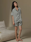Niko silk pyjamas - thin stripes